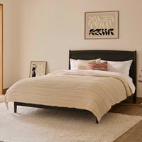 Ida Double Wooden Bed - Black Oak
