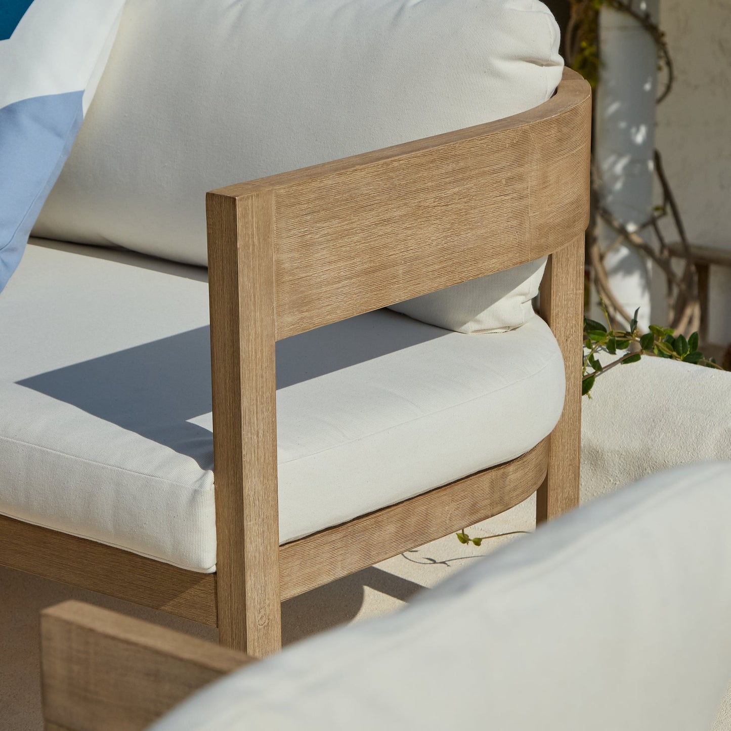 Imani 7 Seater Wooden Garden Corner Sofa Set with Coffee Table & 2 Imani Dining Chairs