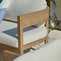 Imani 7 Seater Wooden Garden Corner Sofa Set with Coffee Table & 2 Imani Dining Chairs