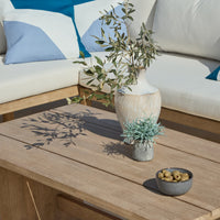 Imani 7 Seater Wooden Garden Corner Sofa Set with Coffee Table & 2 Imani Dining Chairs