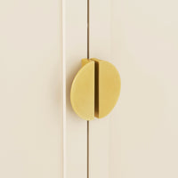 Outlet - Ines 2 Door Sideboard - Taupe & Gold legs