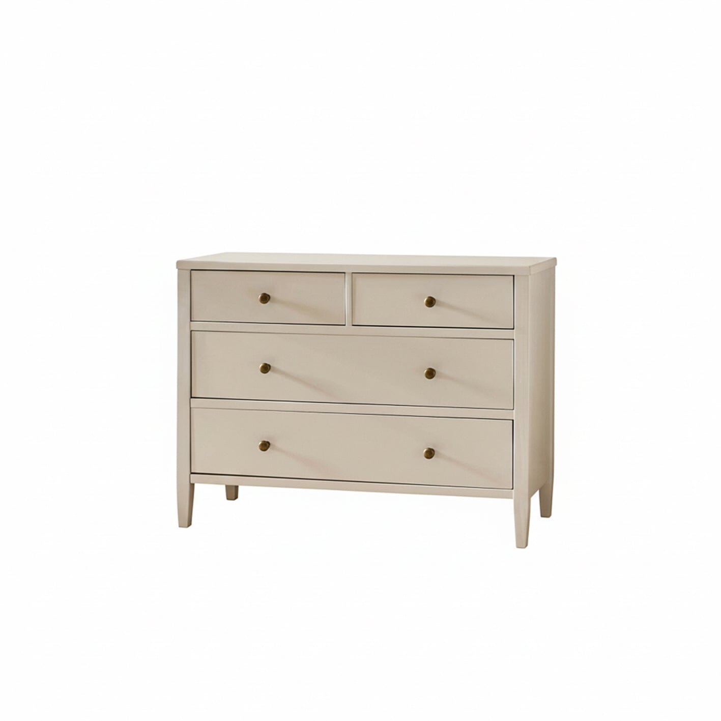 Ivy 4 Drawer Chest of Drawers - Ivory White