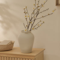 Outlet - Kalera 23cm Terracotta Vase - Off White