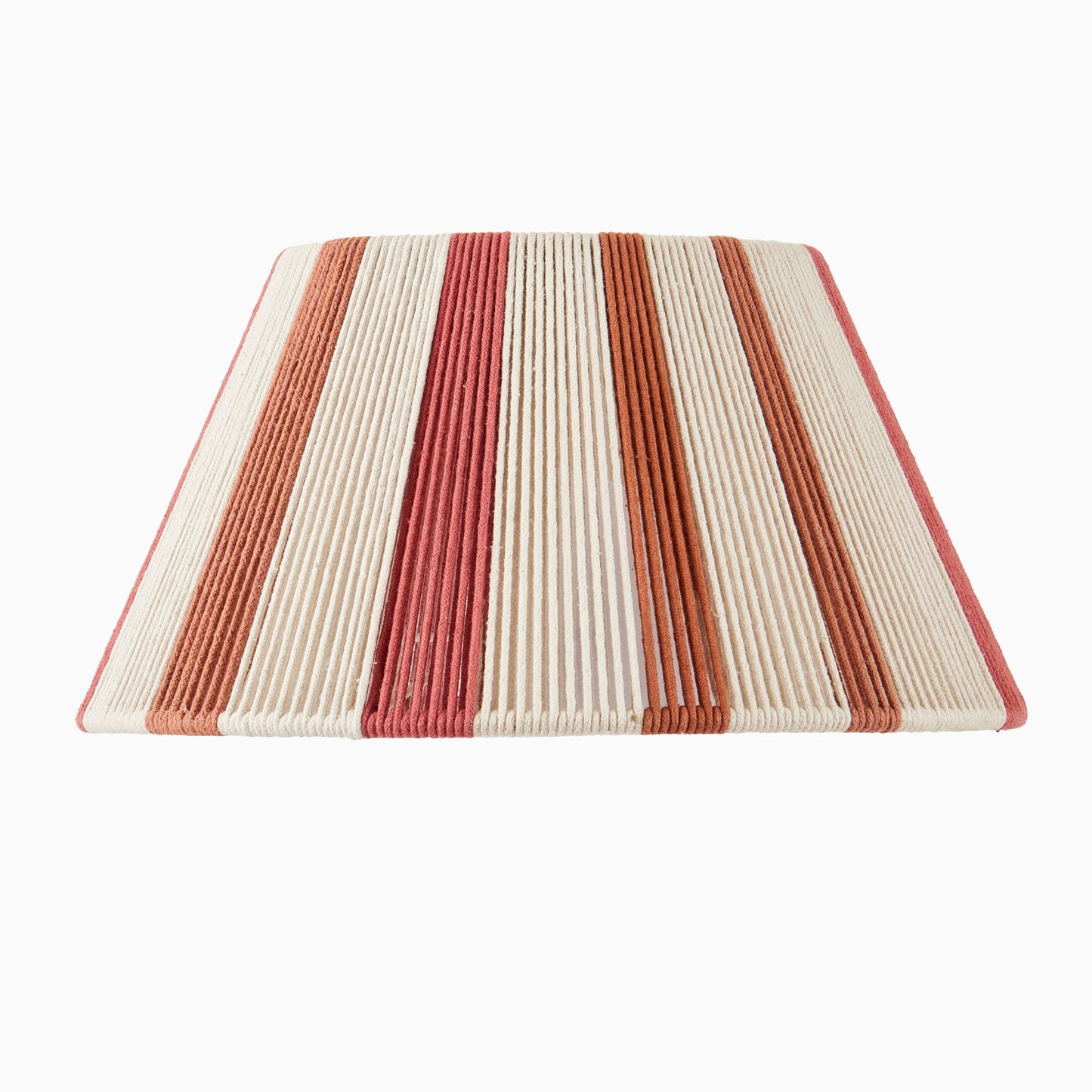 Outlet - Kateli 35cm Cotton Lampshade - Paprika Stripe