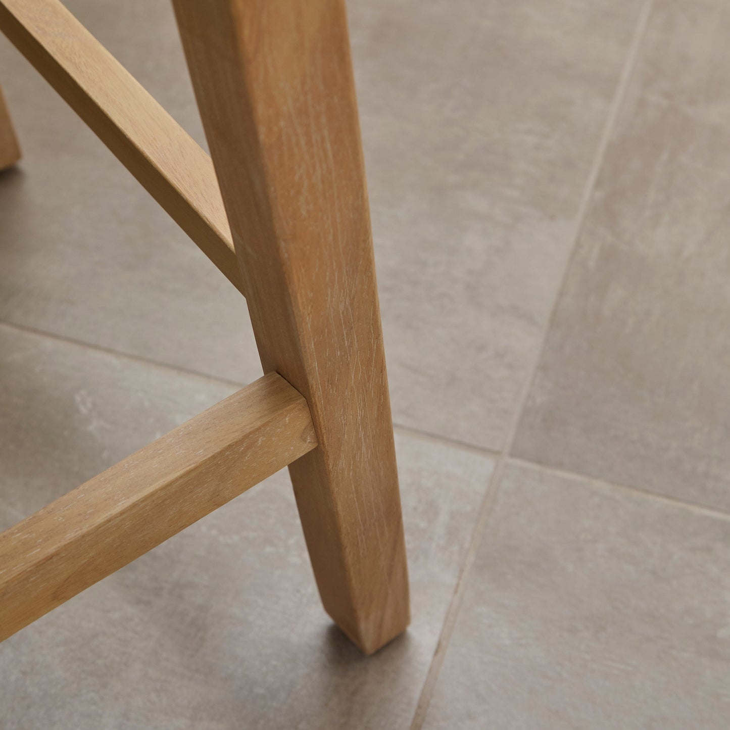 Outlet - Nolan Boucle Bar Stool - Whitewash Oak Legs