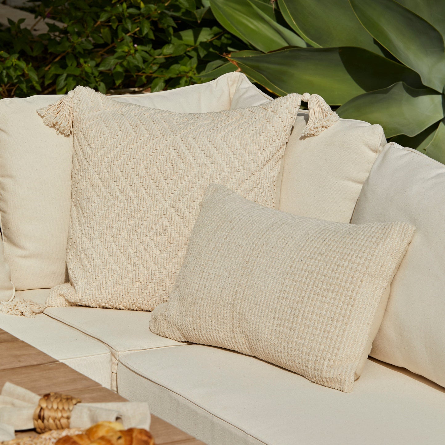 Shiro Corner Sofa Cushion Covers - Linen