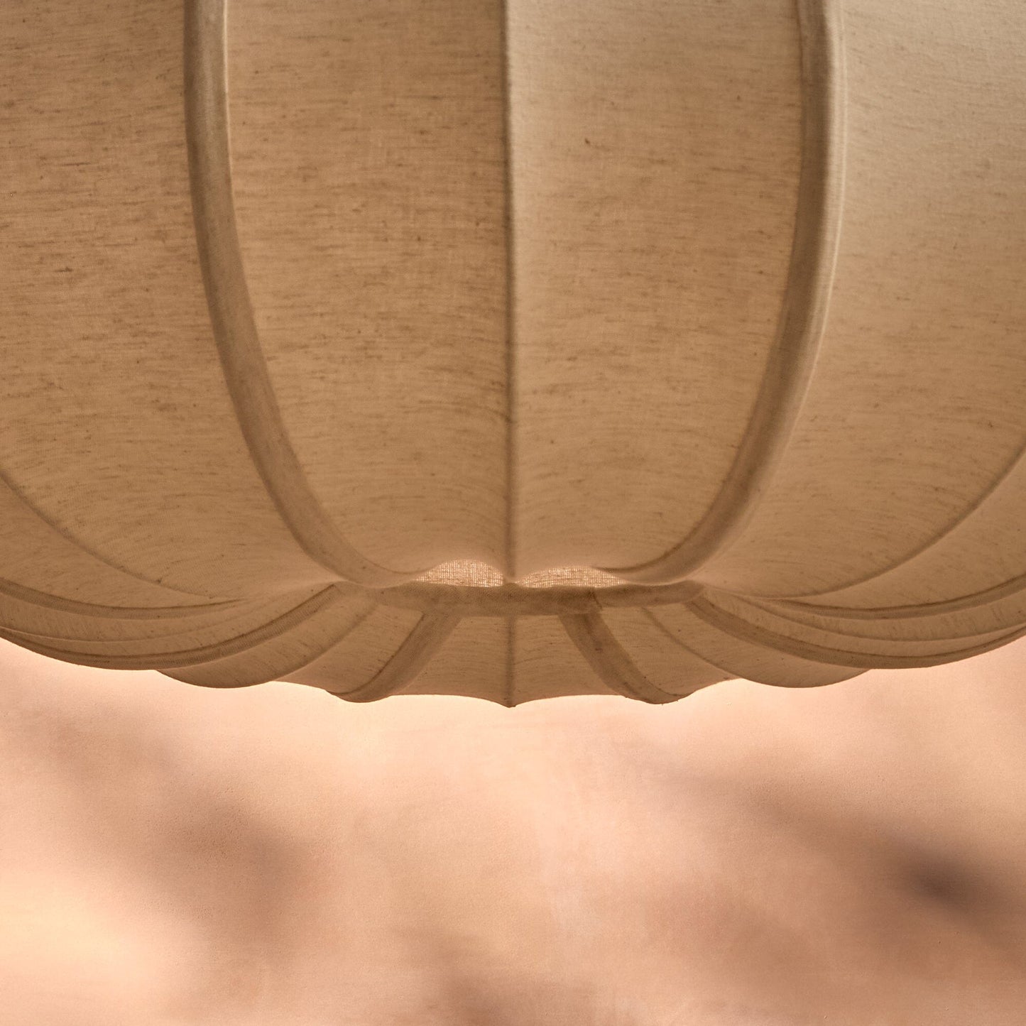 Lahsun 46cm Fabric Pendant Light - Natural