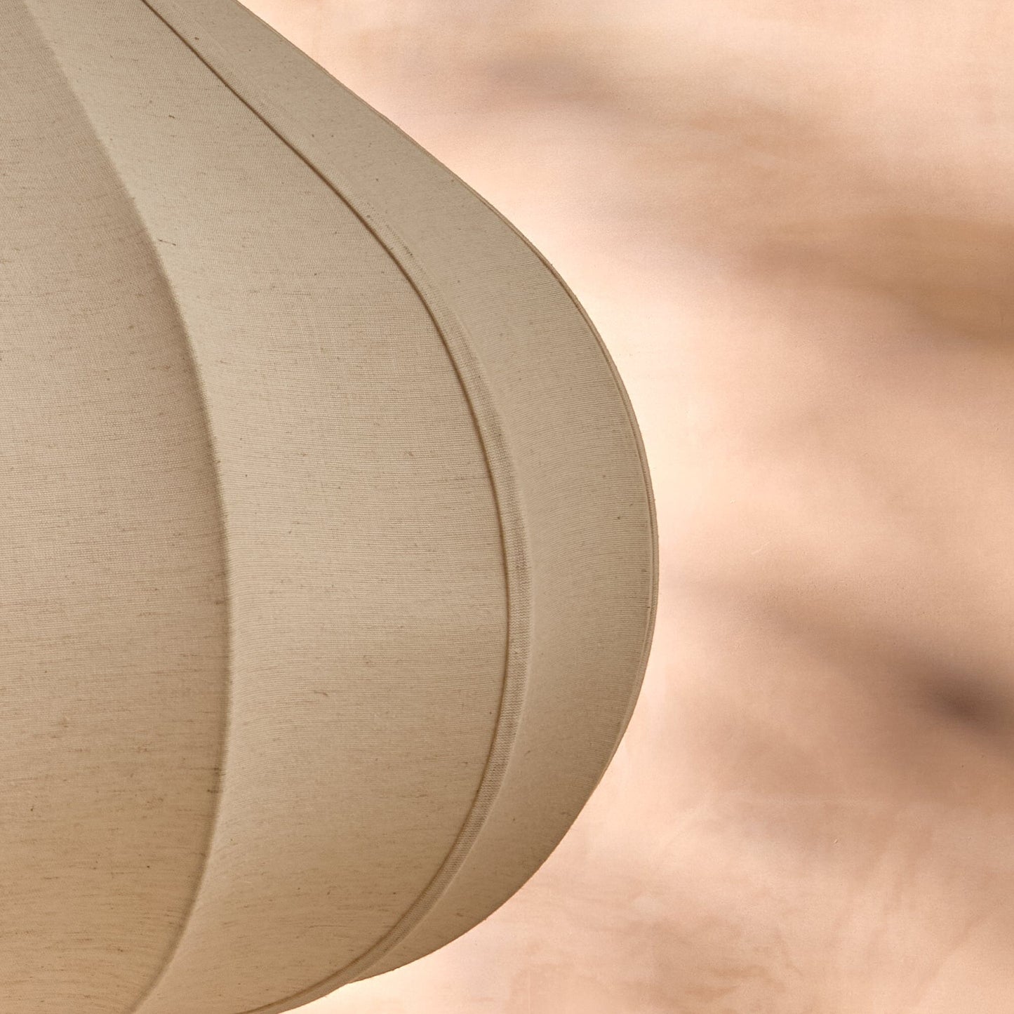 Lahsun 56cm Fabric Pendant Light - Natural