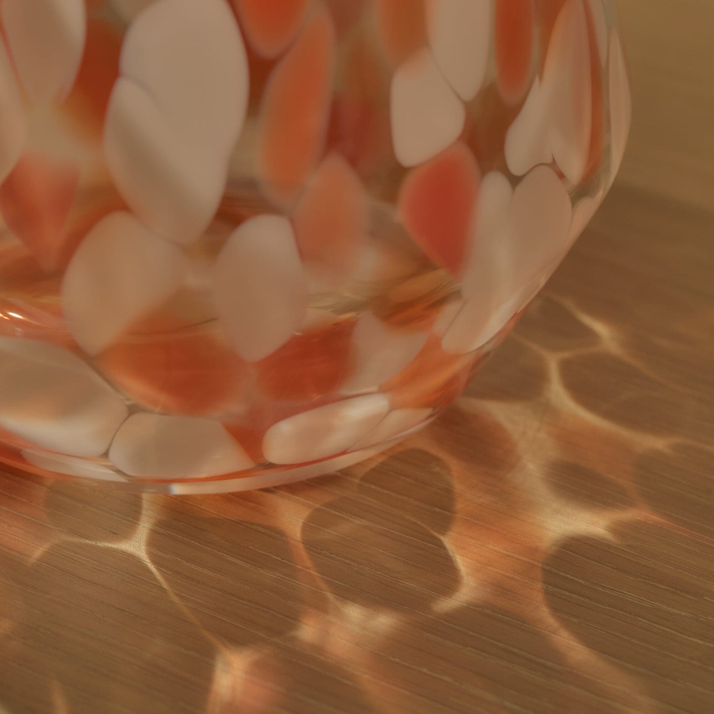 Outlet - Lazio 17cm Glass Vase - Paprika Confetti