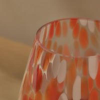 Outlet - Lazio 17cm Glass Vase - Paprika Confetti