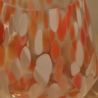 Outlet - Lazio 17cm Glass Vase - Paprika Confetti