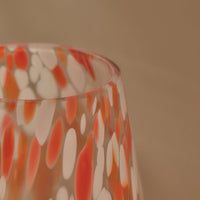 Outlet - Lazio 28cm Glass Vase - Paprika Confetti