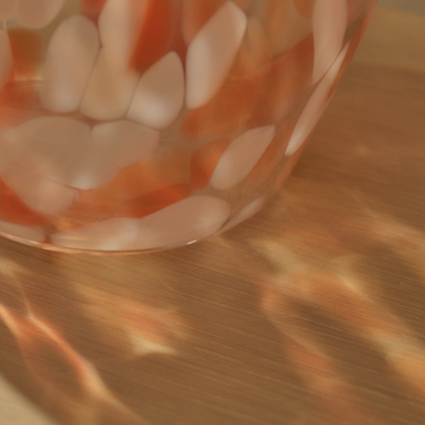 Outlet - Lazio 28cm Glass Vase - Paprika Confetti
