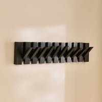 Outlet - Lowell Wooden Folding Coat Rack - Black Oak