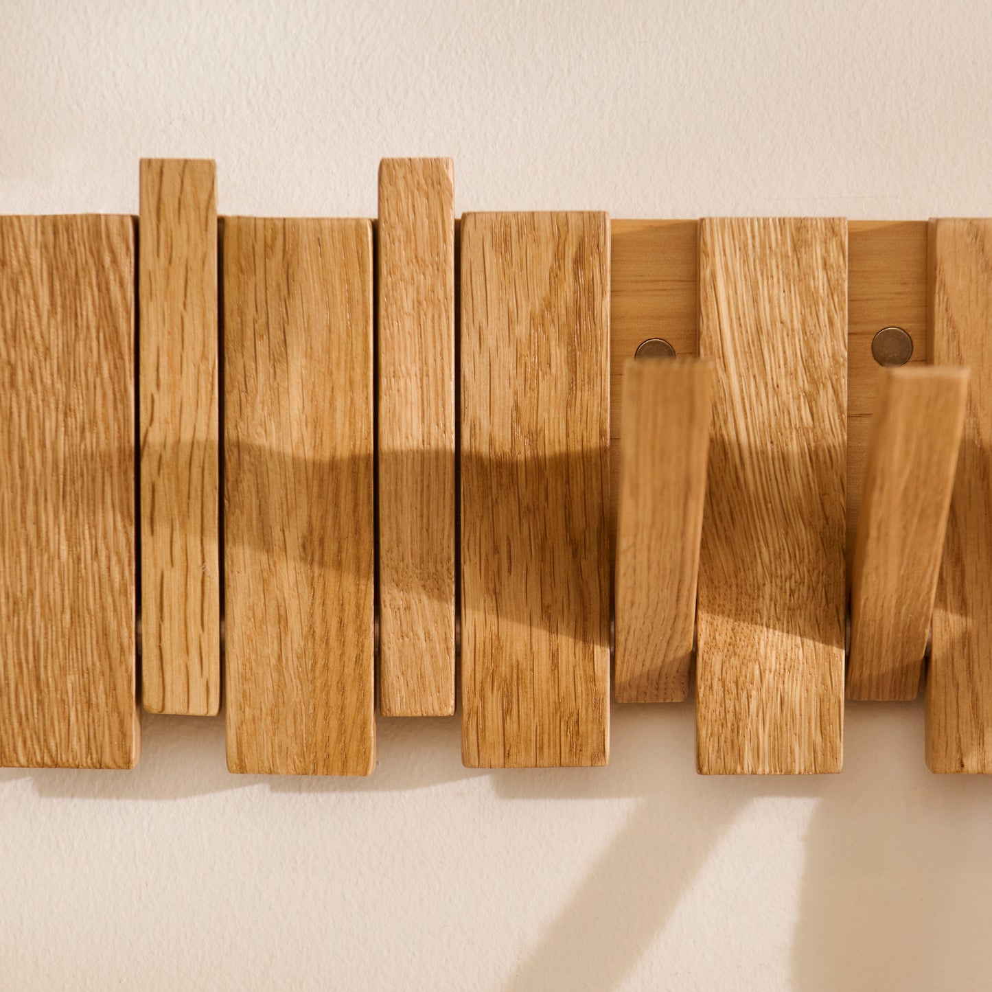 Outlet - Lowell Folding Coat Rack - Pale Oak