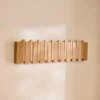 Outlet - Lowell Folding Coat Rack - Pale Oak