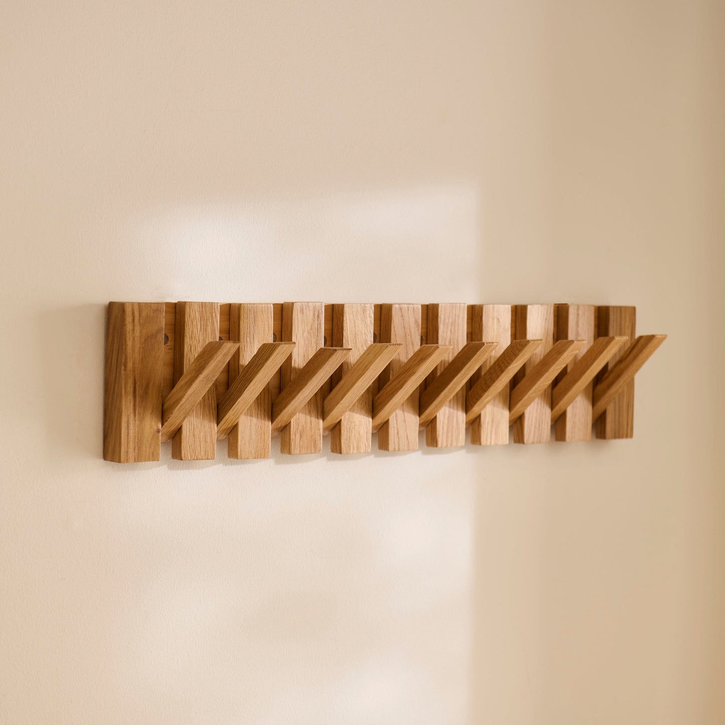 Outlet - Lowell Folding Coat Rack - Pale Oak