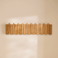 Outlet - Lowell Folding Coat Rack - Pale Oak