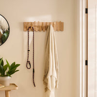 Lowell Whitewash Oak Folding Coat Rack