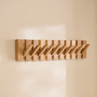 Outlet - Lowell Whitewash Oak Folding Coat Rack