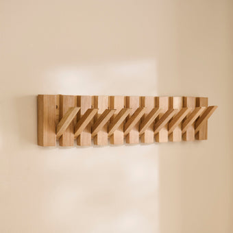 compare product Lowell Whitewash Oak Folding Coat Rack
