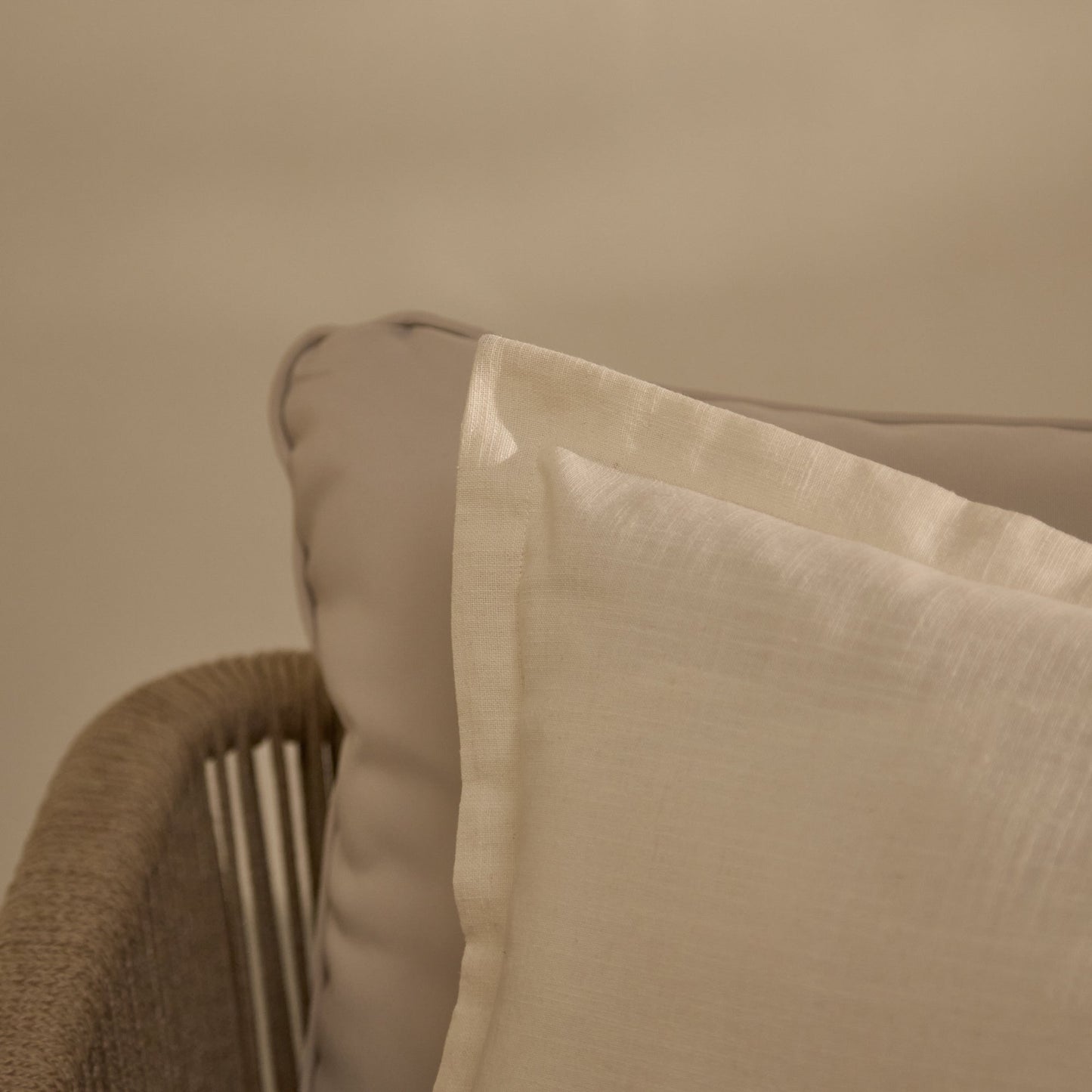 Ludlow 50x50cm Outdoor Cushion Cover - Off White