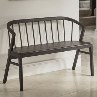 compare product Outlet - Mabel 3 Seater Bench - Black Oak
