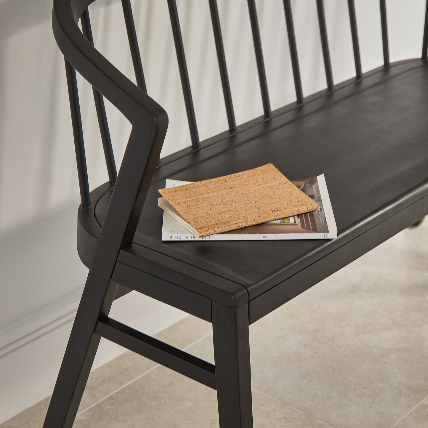 Outlet - Mabel 3 Seater Bench - Black Oak