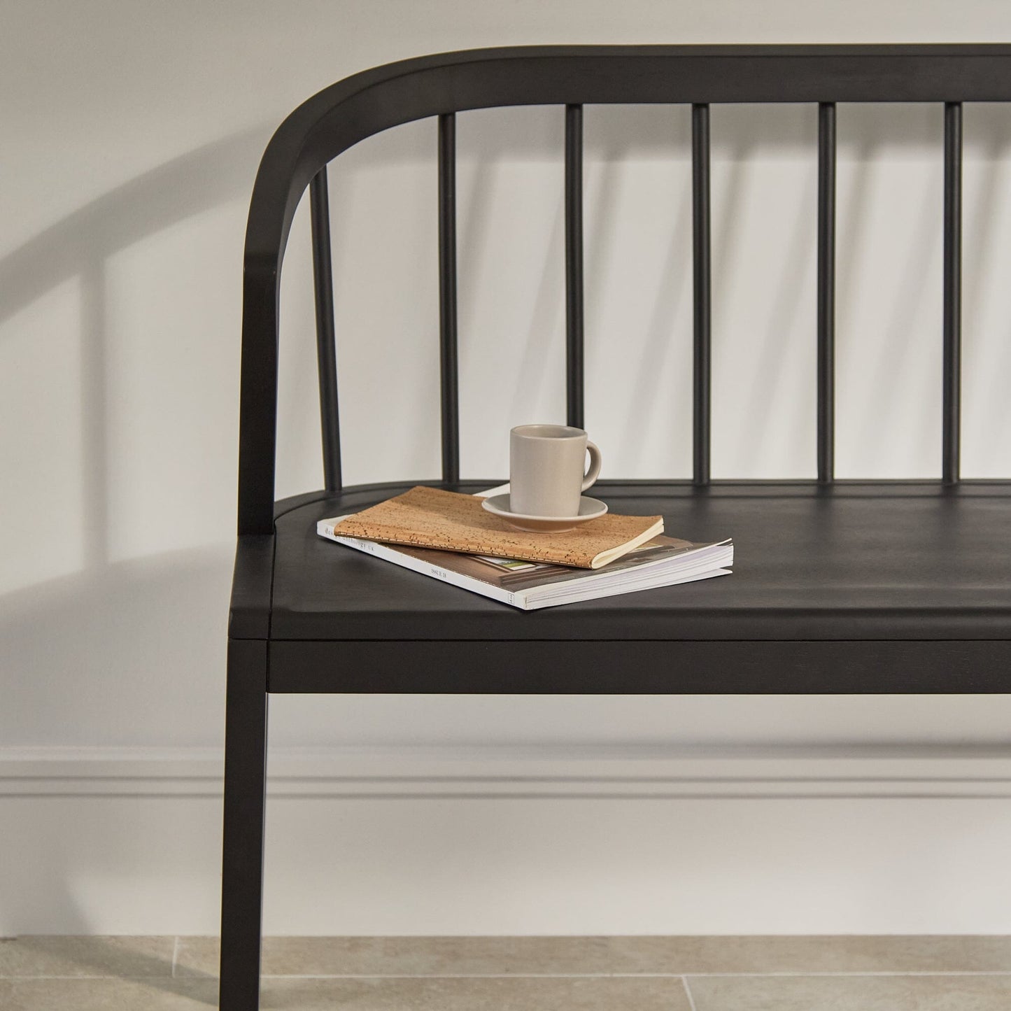 Outlet - Mabel 3 Seater Bench - Black Oak