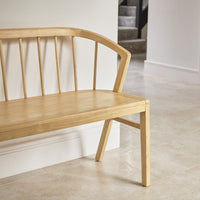 Outlet - Mabel 3 Seater Bench - Pale Oak