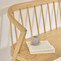 Outlet - Mabel 3 Seater Bench - Pale Oak