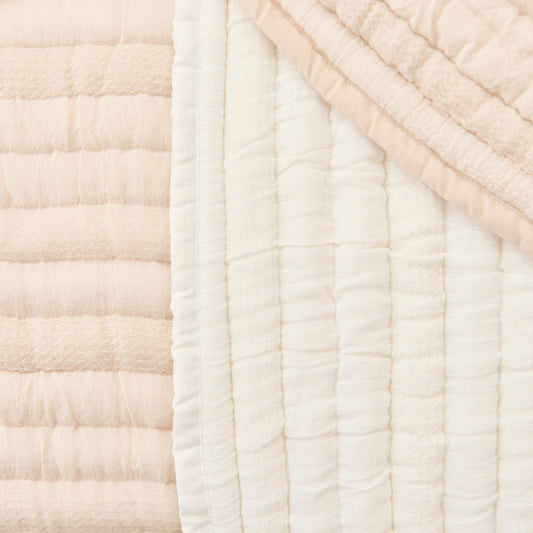 Malton 125x145cm Cotton Bedspread - Natural