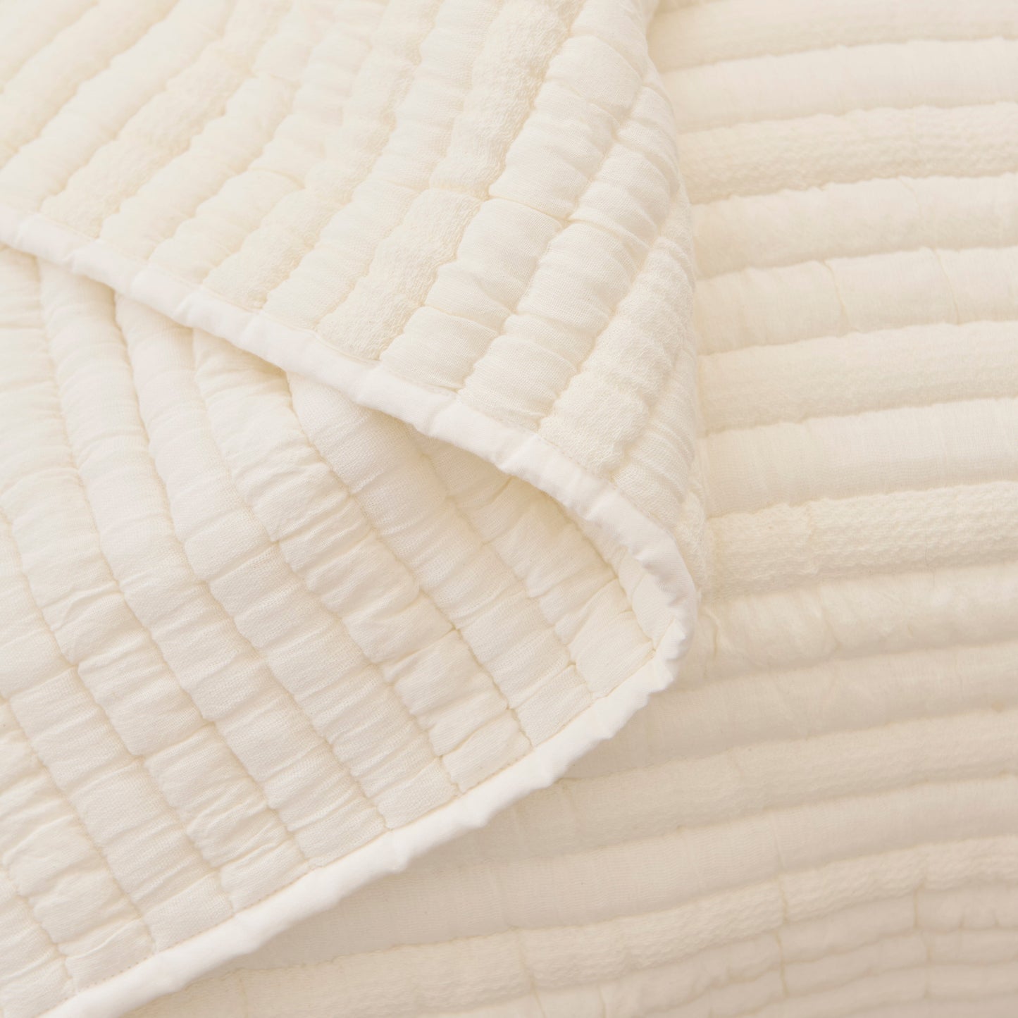 Malton 125x145cm Cotton Bedspread - White