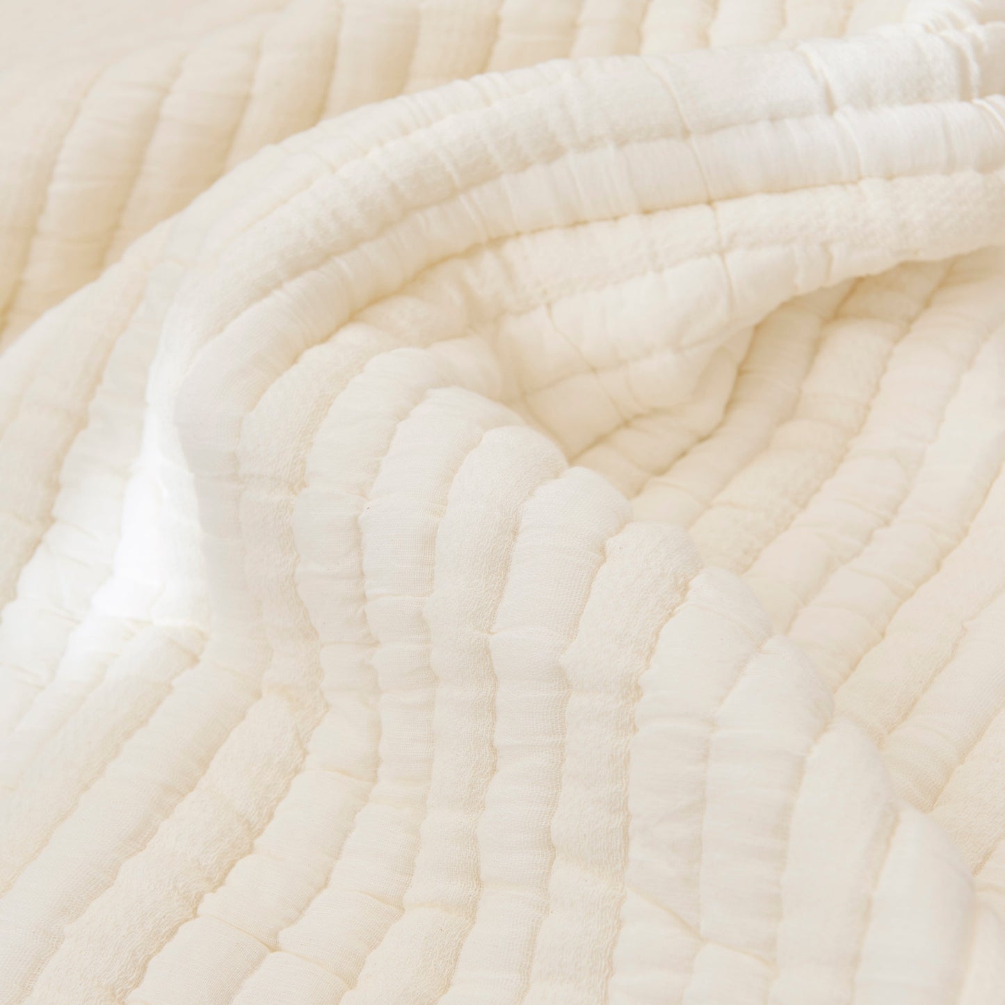 Malton 125x145cm Cotton Bedspread - White