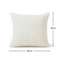 Malton 45 x 45cm Cotton Cushion Cover - White