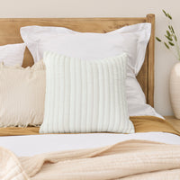 Malton 45 x 45cm Cotton Cushion Cover - White