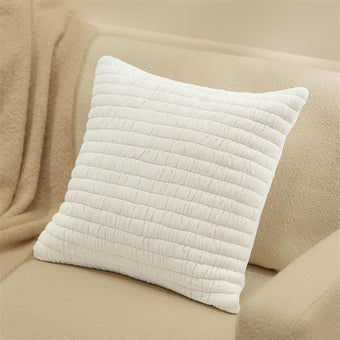compare product Malton 45 x 45cm Cotton Cushion Cover - White