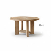 Marlon Whitewash Oak Oval Dining Table