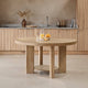Marlon Whitewash Oak Oval Dining Table