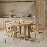 Marlon Whitewash Oak Oval Dining Table