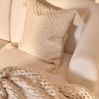 Outlet - Nathalia Right Chaise Corner Sofa - Chalk White Boucle