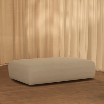 compare product Outlet - Nathalia Large Stool Section - Soft Beige