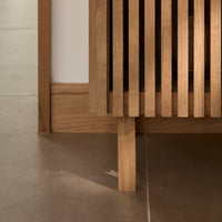 Outlet - Nia 2 Door Small Sideboard - Seasoned Oak