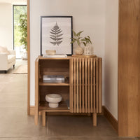 Outlet - Nia 2 Door Small Sideboard - Seasoned Oak