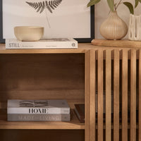 Outlet - Nia 2 Door Small Sideboard - Seasoned Oak