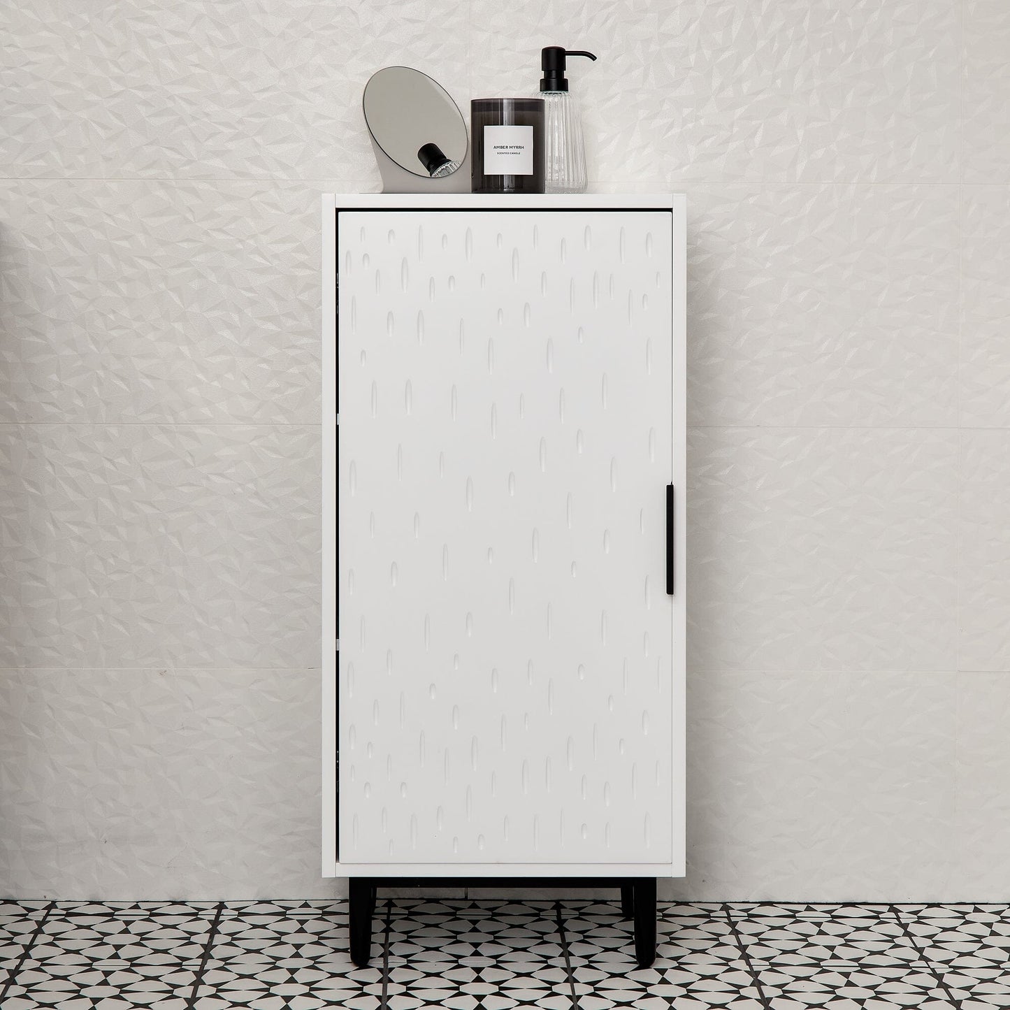 Outlet - Reva 1 Door Storage Cabinet - Snow White