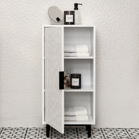 Outlet - Reva 1 Door Storage Cabinet - Snow White