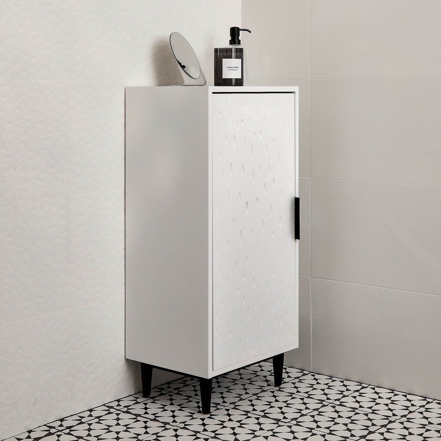 Outlet - Reva 1 Door Storage Cabinet - Snow White