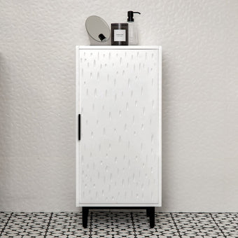 compare product Outlet - Reva 1 Door Storage Cabinet - Snow White