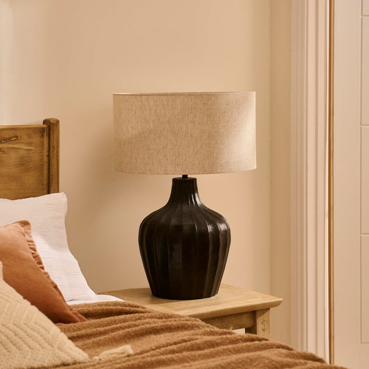 Outlet - Radford Black Bronze Metal Table Lamp Base - 31cm
